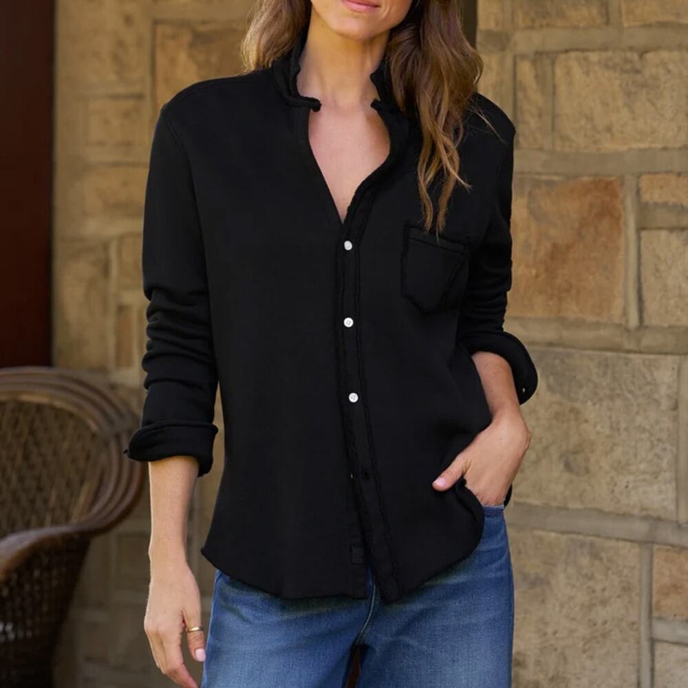 Frank & Eileen Tee Lab Labeileen HJ Black Button Up Shirt Size M
